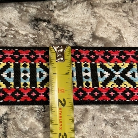 Embroidered Woven Aztec Bag Strap - Picture 6 of 6